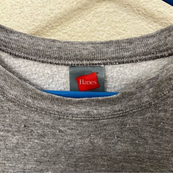 Hanes Gray Long Sleeve Sweatshirt (Size Large) - Picture 4 of 5